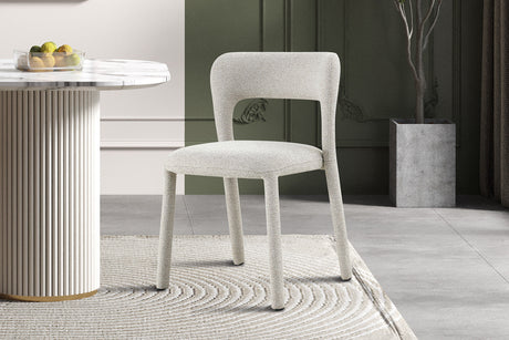 Chaise Elvas Empilable Tissu Ote Sahara 152 Ecru - vue 2