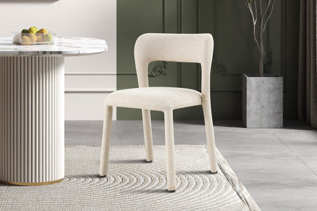 Chaise Elvas Empilable Tissu Ote Sahara 112 Beige - vue 2