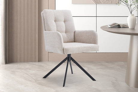 Chaise Granada Pivotant Tissu Davis Bliss 75-03 Beige - vue 2