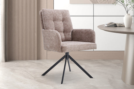 Chaise Granada Pivotant Tissu Davis Bliss 75-18 Sable - vue 2