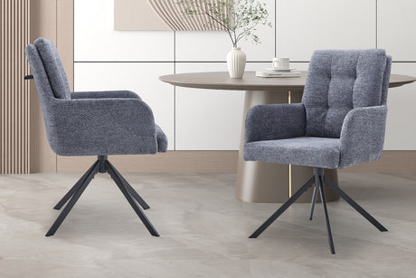 Chaise Granada Pivotant Tissu Davis Bliss 75-73 Gris foncé