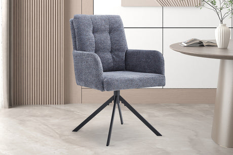 Chaise Granada Pivotant Tissu Davis Bliss 75-73 Gris foncé - vue 2