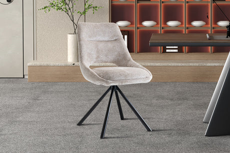 Chaise Dante Tissu Beige - vue 2