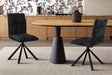 Chaise Jack Pivotant Tissu Gris foncé