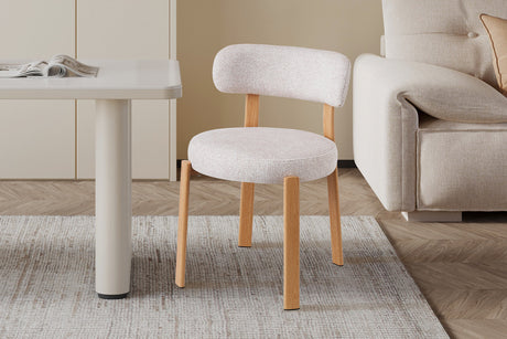 Chaise Julia Naturel Tissu Fabb Leo 23 - vue 2