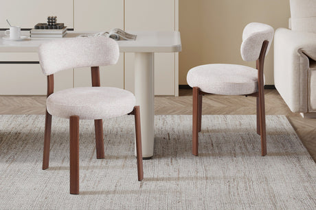Chaise Julia Noyer Tissu Fabb Leo 23