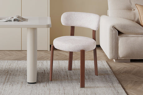 Chaise Julia Noyer Tissu Fabb Leo 23 - vue 2