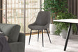 Chaise Mirano PU Gris clair