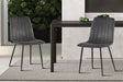 Chaise Willis Velours Gris