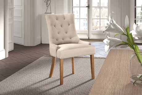 Chaise Fancy Tissu Sable - vue 2
