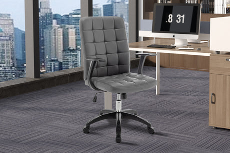 Chaise de bureau Luka Gris PU