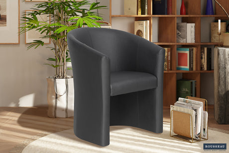 Fauteuil Charlie PU Noir