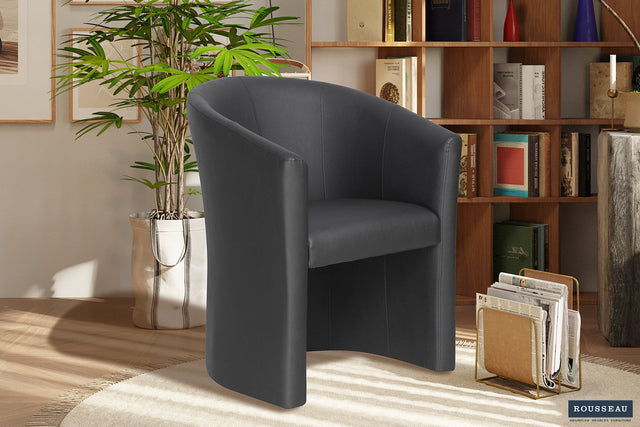 Fauteuil Charlie PU Noir