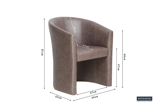 Fauteuil Charlie - dimensions
