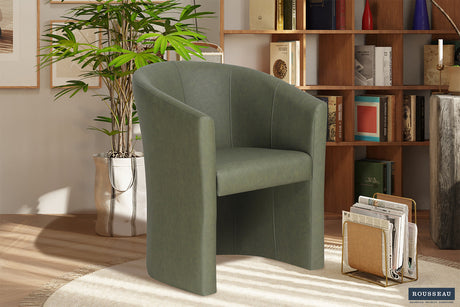 Fauteuil Charlie Vintage PU Vert