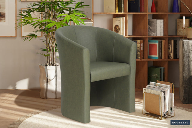 Fauteuil Charlie Vintage PU Vert