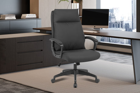 Chaise de bureau Samuel PU nylon Noir