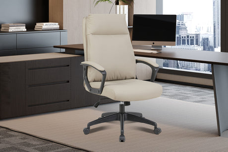 Chaise de bureau Samuel PU nylon Beige