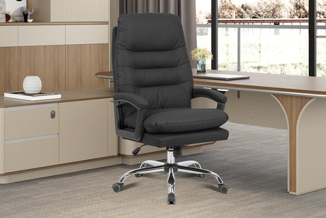 Chaise de bureau Daniel Noir PU