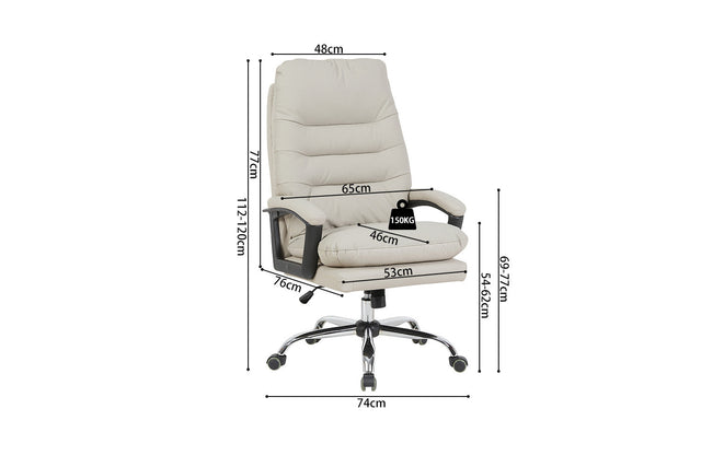 Chaise de bureau Daniel - dimensions