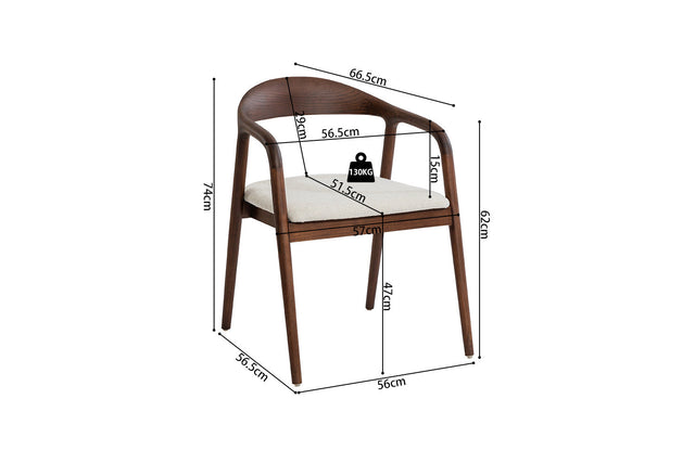 Chaise Claire - dimensions