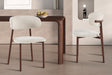 Chaise Coco Noyer Tissu Fabb Raven 24 Beige