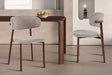 Chaise Coco Noyer Tissu Fabb Raven 30 Sable