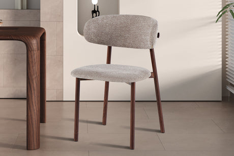 Chaise Coco Noyer Tissu Fabb Raven 30 Sable - vue 2