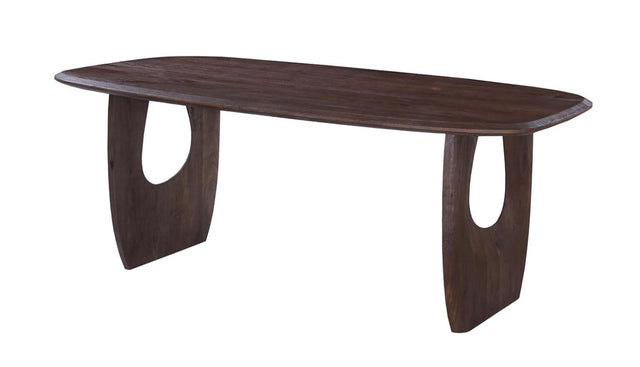 Tafel 'Braga' Ovale Danoise Bois de manguier Brun Foncé - 51620_1