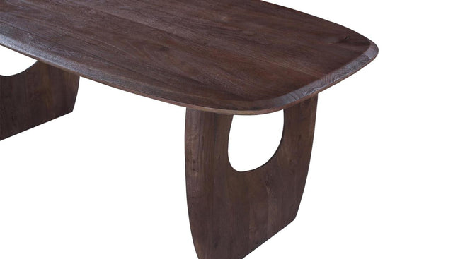 Tafel 'Braga' Ovale Danoise Bois de manguier Brun Foncé - 51620_1