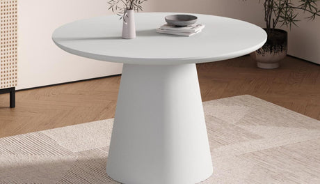 Table 'Tavira' 120 cm Ronde Ciment Ecru - 52002_3