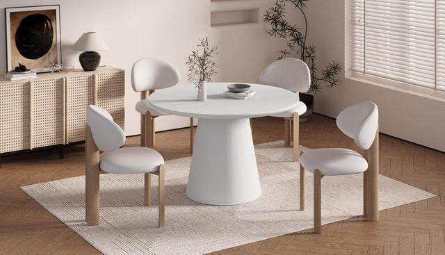 Table 'Tavira' 120 cm Ronde Ciment Ecru - 52002_3