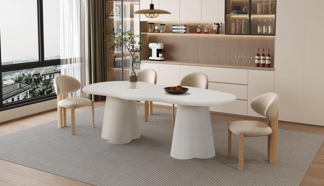 Table 'Faro' 220 cm Organique Ciment - 52100_1