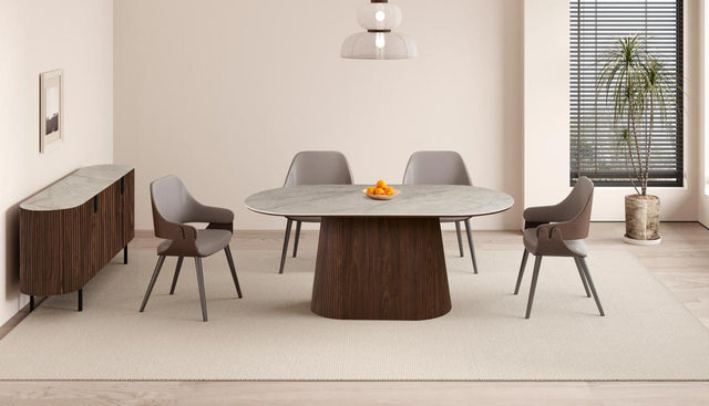 Table 'Vigo' 180 cm Ovale Décor Chêne Foncé Shakespear Beige - 52180_6