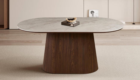 Table 'Vigo' 180 cm Ovale Décor Chêne Foncé Shakespear Beige - 52180_6