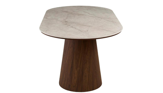 Table 'Vigo' 180 cm Ovale Décor Chêne Foncé Shakespear Beige - 52180_6