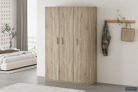Armoire de rangement Mike 120cm 3 portes