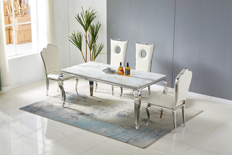Table à manger Baroque chrome - TB74