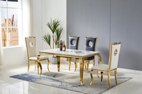 Table à manger Baroque chrome - TB74