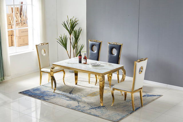 Table à manger Baroque chrome - TB74
