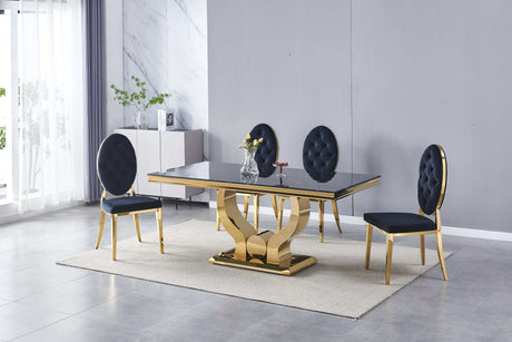 Table à manger Trophée pied chrome - TB92
