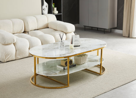 Table basse Leila chrome 130cm - TBA27