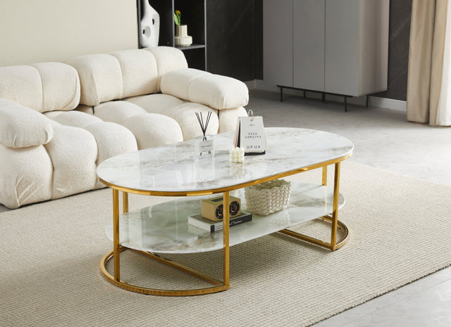 Table basse Leila chrome 130cm - TBA27
