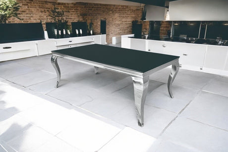 Table basse Baroque pied doré 120cm - TBA74