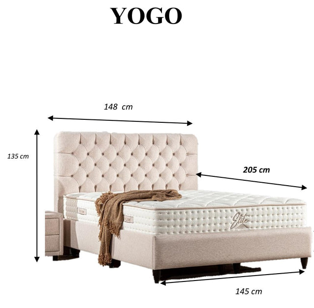 Lit coffre YOGO - Dimensions 140x190