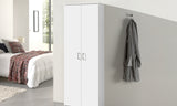Armoire de rangement Ray – Blanc, 2 portes – 60 × 180 cm – vue 2