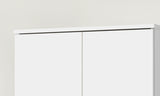 Armoire de rangement Ray – Blanc, 2 portes – 60 × 180 cm – vue 3