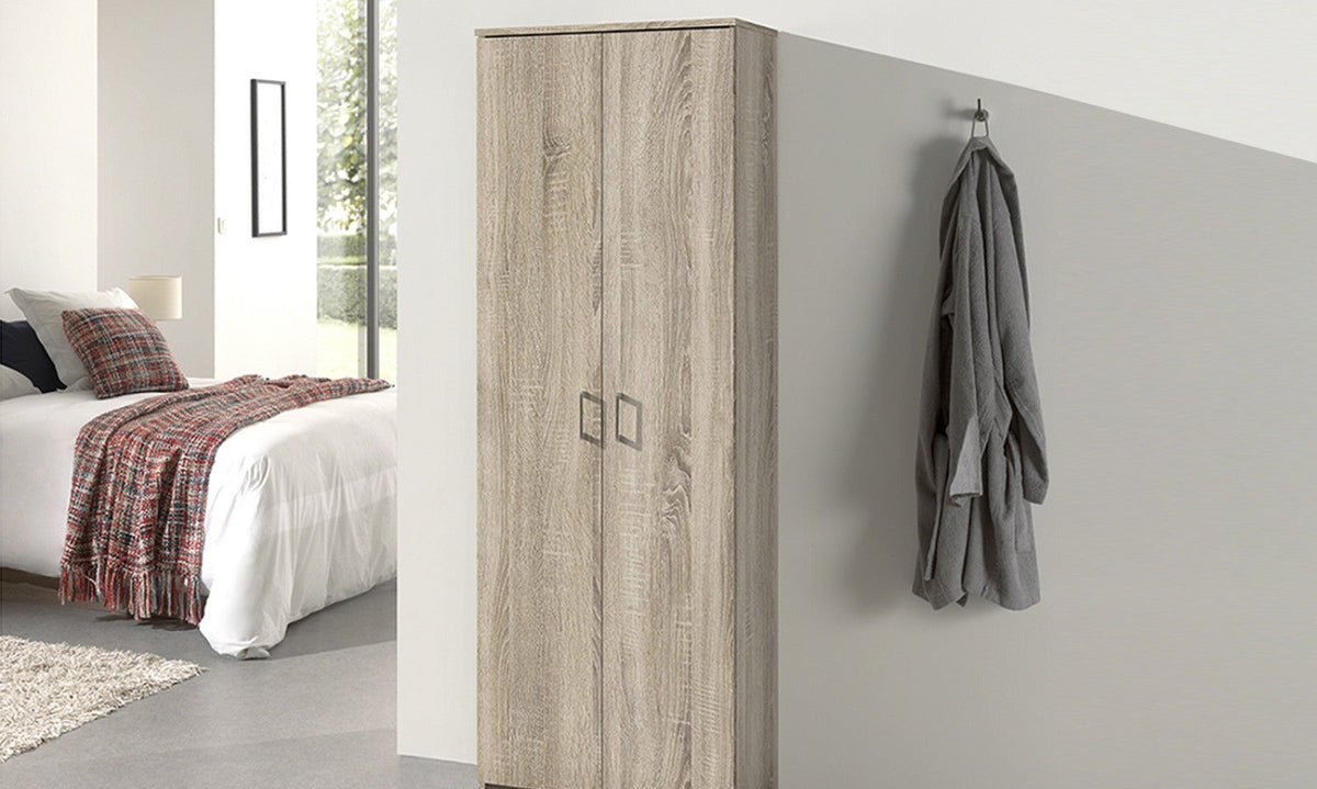 Armoire de rangement Ray – Sonoma, 2 portes – 60 × 180 cm – vue 2