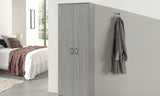 Armoire de rangement Ray – Chêne gris, 2 portes – 60 × 180 cm – vue 2