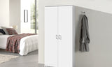 Armoire de rangement Ray – Blanc, 2 portes – 80 × 180 cm – vue 2
